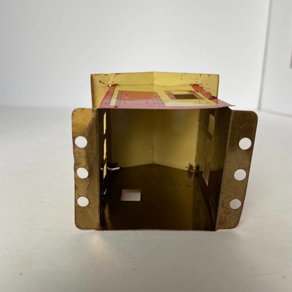 Gilbert Erector Metal Tin Red House/Shed Toy Set Piece Building Part Vintage - Picture 6 of 15